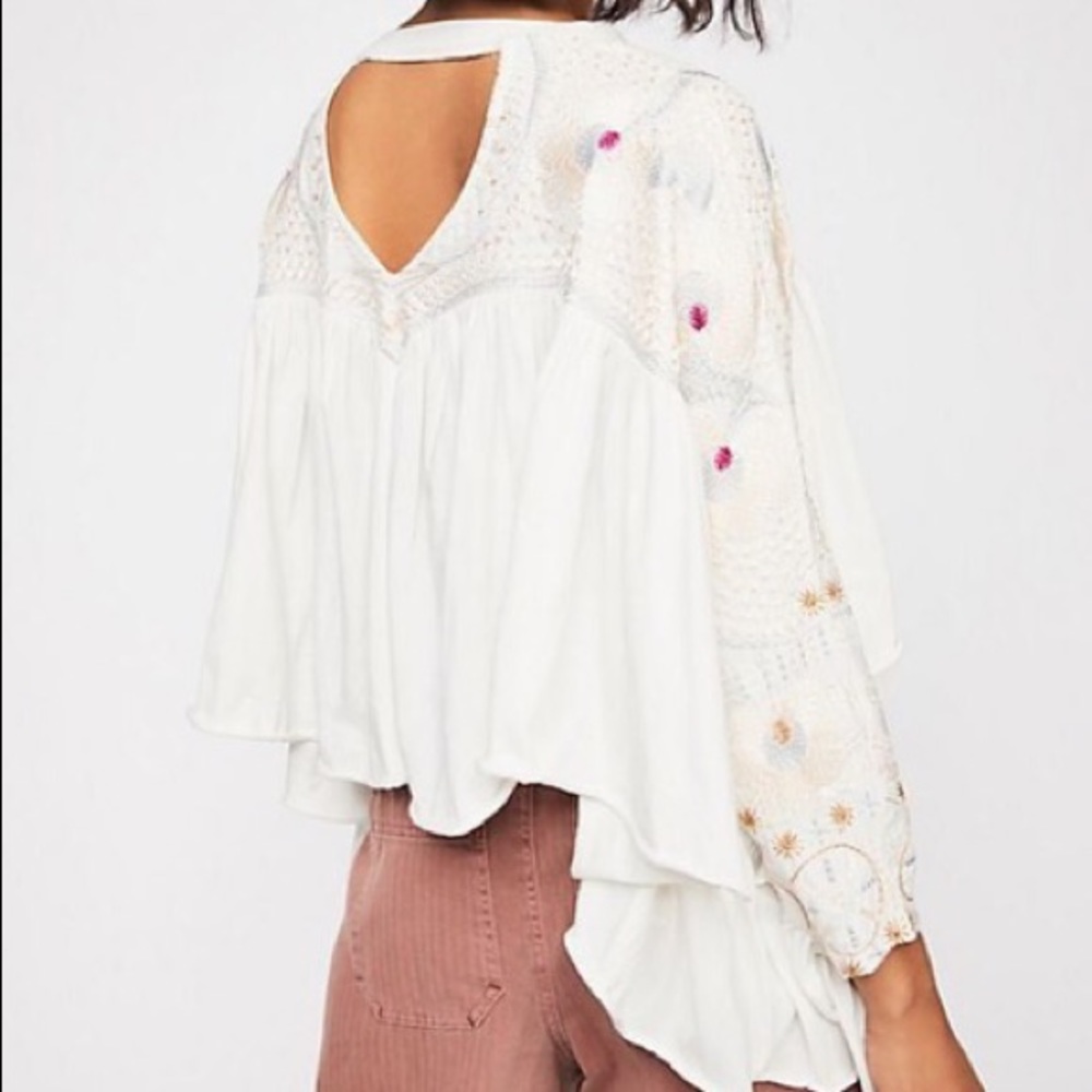 Free People Delhi Moon Embroidered Top - Picture 2 of 4